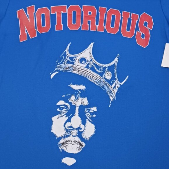Notorious B.I.G. Mens Large T Shirt Biggie Graphic Mesh Football Jersey Style - Picture 2 of 7